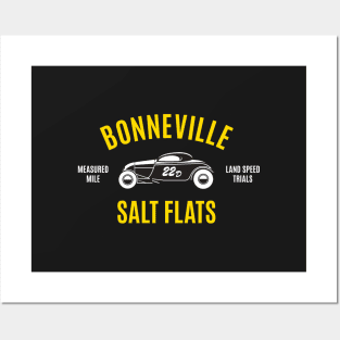 Bonneville Salt Flats Coupe racer Posters and Art